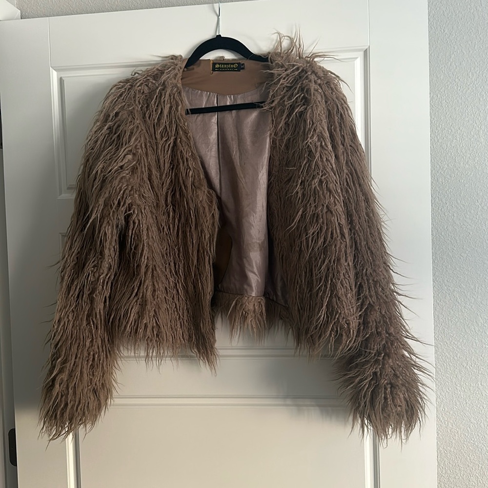 FURRY SHAG FESTIVAL COAT